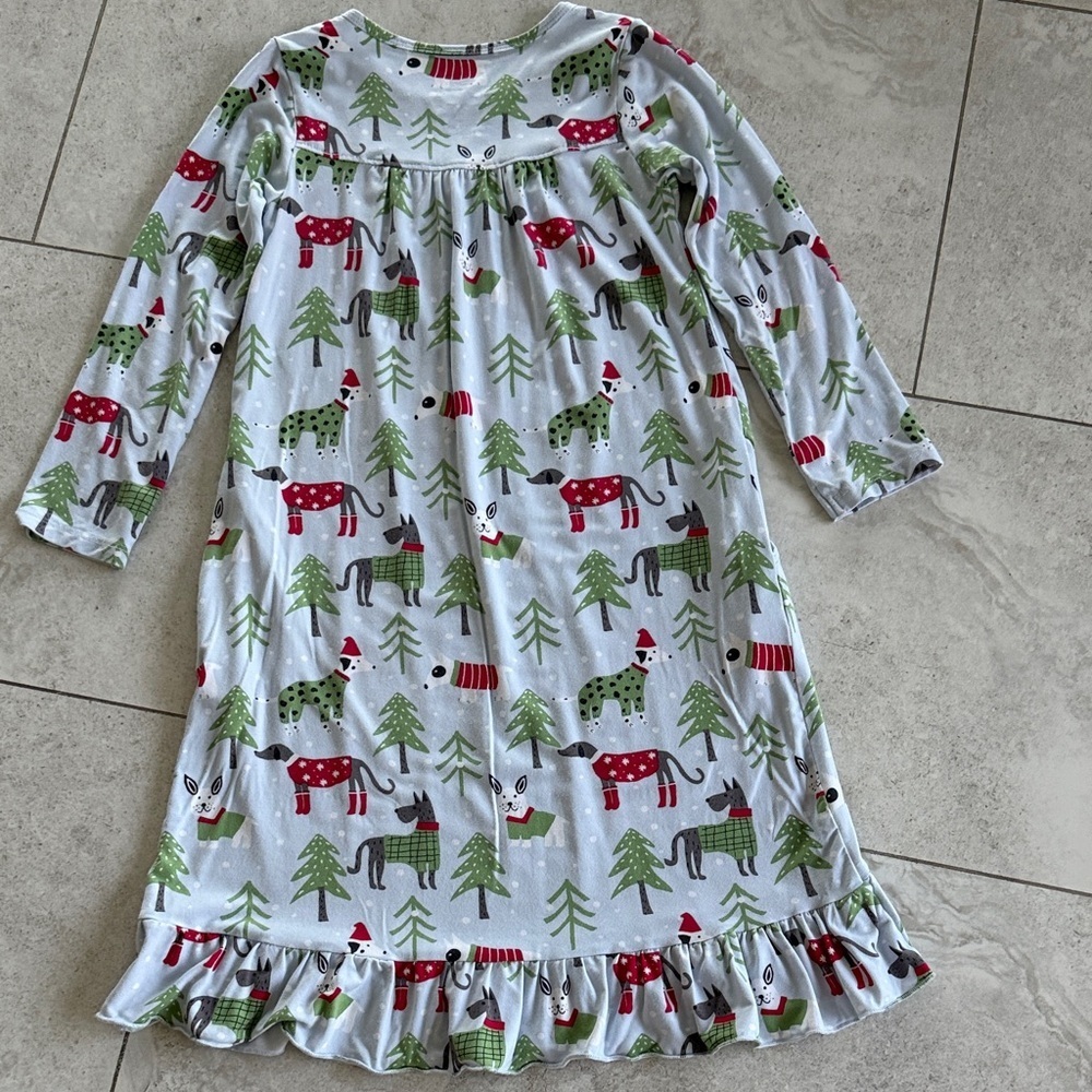 Sweet Bamboo Cozy Dogs Holiday Gown/dress Size 6 yrs - Picture 6 of 9